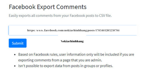 Cách Xuất Comment Facebook Ra Excel 3